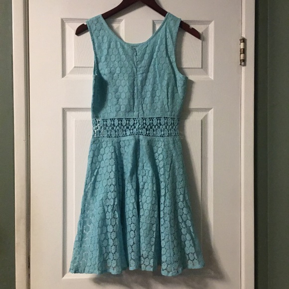 Raga Turquoise Lace Fit and Flare Dress - Picture 3 of 5